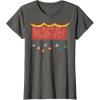 imageMarvel Logo Holiday Christmas Avengers Super Hero Ornaments TShirtAsphalt Grey