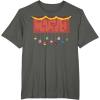 imageMarvel Logo Holiday Christmas Avengers Super Hero Ornaments TShirtAsphalt Grey