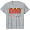 imageMarvel Logo Holiday Christmas Avengers Super Hero Ornaments TShirtHeather Grey
