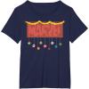 imageMarvel Logo Holiday Christmas Avengers Super Hero Ornaments TShirtNavy Blue