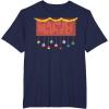 imageMarvel Logo Holiday Christmas Avengers Super Hero Ornaments TShirtNavy Blue