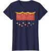 imageMarvel Logo Holiday Christmas Avengers Super Hero Ornaments TShirtNavy Blue