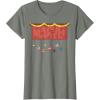 imageMarvel Logo Holiday Christmas Avengers Super Hero Ornaments TShirtOlive Heather