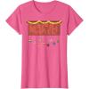 imageMarvel Logo Holiday Christmas Avengers Super Hero Ornaments TShirtPink Heather