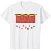 imageMarvel Logo Holiday Christmas Avengers Super Hero Ornaments TShirtWhite