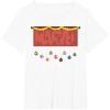 imageMarvel Logo Holiday Christmas Avengers Super Hero Ornaments TShirtWhite