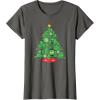 imageMarvel SpiderMan Christmas Tree Holiday TShirtAsphalt Grey