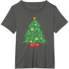 imageMarvel SpiderMan Christmas Tree Holiday TShirtAsphalt Grey