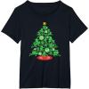 imageMarvel SpiderMan Christmas Tree Holiday TShirtBlack