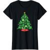 imageMarvel SpiderMan Christmas Tree Holiday TShirtBlack