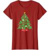 imageMarvel SpiderMan Christmas Tree Holiday TShirtCranberry Red