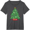 imageMarvel SpiderMan Christmas Tree Holiday TShirtDark Heather Grey