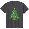 imageMarvel SpiderMan Christmas Tree Holiday TShirtDark Heather Grey