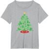 imageMarvel SpiderMan Christmas Tree Holiday TShirtHeather Grey