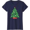 imageMarvel SpiderMan Christmas Tree Holiday TShirtNavy Blue