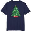 imageMarvel SpiderMan Christmas Tree Holiday TShirtNavy Blue