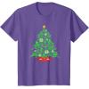 imageMarvel SpiderMan Christmas Tree Holiday TShirtPurple Heather