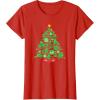 imageMarvel SpiderMan Christmas Tree Holiday TShirtRed