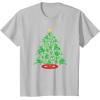 imageMarvel SpiderMan Christmas Tree Holiday TShirtSilver Grey