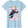 imageMarvel SpiderMan Present Senses Tingling Christmas TShirtBaby Blue