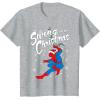 imageMarvel SpiderMan Swing In To Christmas TShirtHeather Grey