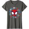 imageMarvel Spidey and His Amazing Friends Christmas Wreath TShirtAsphalt Grey