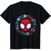 imageMarvel Spidey and His Amazing Friends Christmas Wreath TShirtBlack