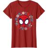 imageMarvel Spidey and His Amazing Friends Christmas Wreath TShirtCranberry Red