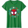imageMarvel Spidey and His Amazing Friends Christmas Wreath TShirtKelly Green