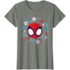 imageMarvel Spidey and His Amazing Friends Christmas Wreath TShirtOlive Heather