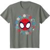 imageMarvel Spidey and His Amazing Friends Christmas Wreath TShirtOlive Heather