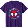 imageMarvel Spidey and His Amazing Friends Christmas Wreath TShirtPurple