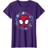 imageMarvel Spidey and His Amazing Friends Christmas Wreath TShirtPurple