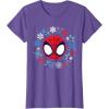 imageMarvel Spidey and His Amazing Friends Christmas Wreath TShirtPurple Heather