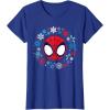 imageMarvel Spidey and His Amazing Friends Christmas Wreath TShirtRoyal Blue