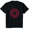 imageMarvel The Falcon And The Winter Soldier Bucky Red Logo TShirtBlack