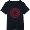 imageMarvel The Falcon And The Winter Soldier Bucky Red Logo TShirtBlack