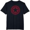 imageMarvel The Falcon And The Winter Soldier Bucky Red Logo TShirtBlack