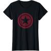 imageMarvel The Falcon And The Winter Soldier Bucky Red Logo TShirtBlack