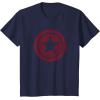 imageMarvel The Falcon And The Winter Soldier Bucky Red Logo TShirtNavy Blue