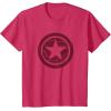 imageMarvel The Falcon And The Winter Soldier Bucky Red Logo TShirtRed Heather