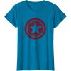 imageMarvel The Falcon And The Winter Soldier Bucky Red Logo TShirtSapphire Blue