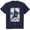 imageMarvel The Falcon and The Winter Soldier Bucky Barnes Poster TShirtNavy Blue