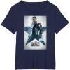 imageMarvel The Falcon and The Winter Soldier Bucky Barnes Poster TShirtNavy Blue