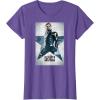imageMarvel The Falcon and The Winter Soldier Bucky Barnes Poster TShirtPurple Heather