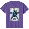 imageMarvel The Falcon and The Winter Soldier Bucky Barnes Poster TShirtPurple Heather
