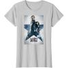 imageMarvel The Falcon and The Winter Soldier Bucky Barnes Poster TShirtSilver Grey