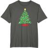 imageMarvel XMen Mutant Christmas Tree TShirtAsphalt Grey