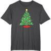 imageMarvel XMen Mutant Christmas Tree TShirtDark Heather Grey