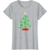 imageMarvel XMen Mutant Christmas Tree TShirtHeather Grey